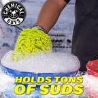 Chemical Guys Chenille Wash Mitt in use