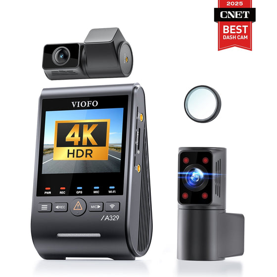 VIOFO A329S 3-Channel 4K + 2K + 2K Dash Cam